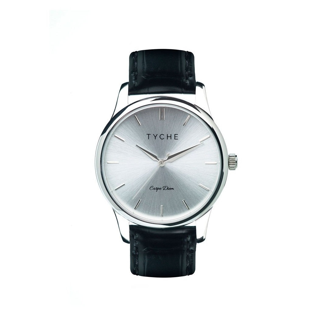 Steel with Silver Dial / 36mm - Tyche Watches